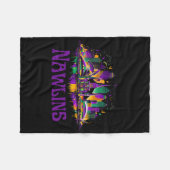 Nawlins New Orleans Cityscape Mardi-gras Souvenir  Fleece Deken (Voorkant (Horizontaal))