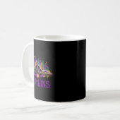 Nawlins New Orleans Cityscape Mardi-gras Souvenir  Koffiemok (Voorkant links)