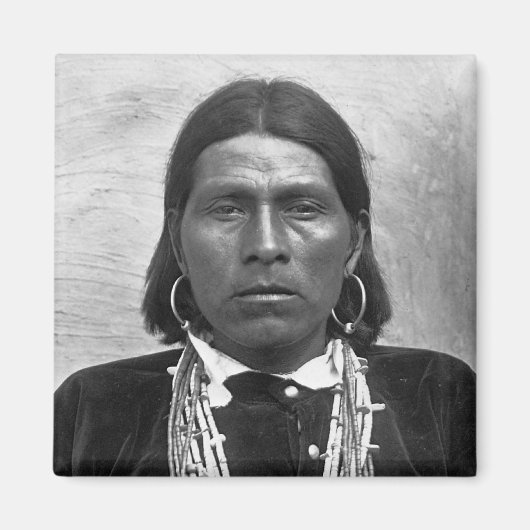 Nawquistewa - Hopi Indian Oraibi Foto 1901 Magneet (Voorkant)