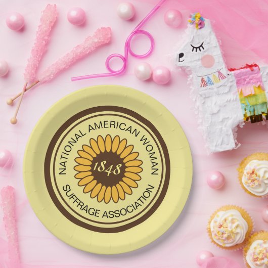 NAWSA Commorative Historic Suffrage Pin Papieren Bordje (Feest)