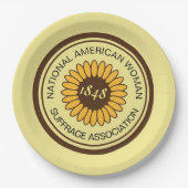 NAWSA Commorative Historic Suffrage Pin Papieren Bordje (Voorkant)