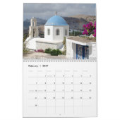 Naxos 2027 Griekse Eiland Kalender (Feb 2027)