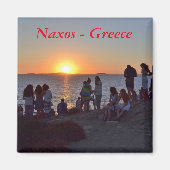 Naxos Greece - Sunset Magneet (Voorkant)
