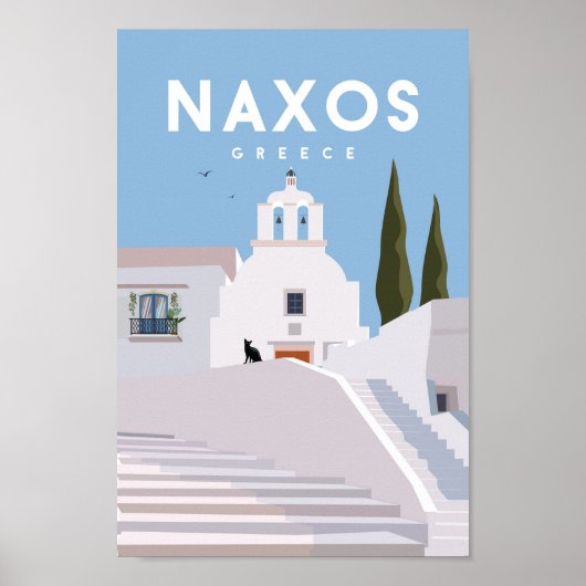 Naxos Greece Vintage poster (Voorkant)