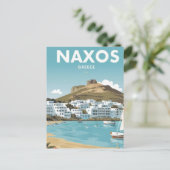 Naxos Griekenland Beach Travel Briefkaart (Staand voorkant)