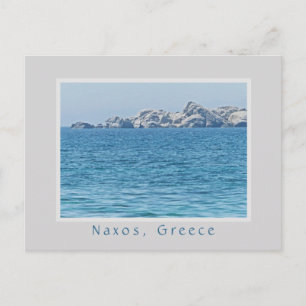 NAXOS, GRIEKENLAND/LIJN VAN RUNDEREN IN ZEE BRIEFKAART