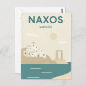 Naxos Griekenland Minimalist Briefkaart (Voorkant / Achterkant)