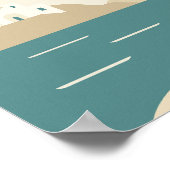 Naxos Griekenland Minimalist Poster (Hoek)