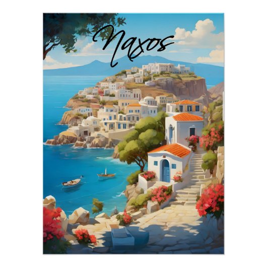 Naxos Griekenland Reisposter Perfect Poster (Voorkant)