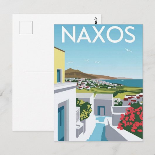 Naxos Griekenland Reizen Briefkaart (Voorkant / Achterkant)