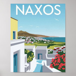 Naxos Griekenland Reizen Poster