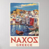 Naxos Griekenland Schilderachtige Reis Kunst Vinta