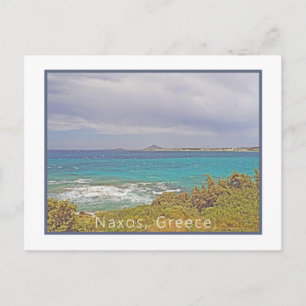 Naxos, Griekenland/strand Briefkaart