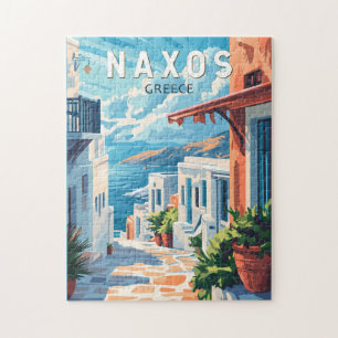Naxos Griekenland Travel Art Vintage Legpuzzel