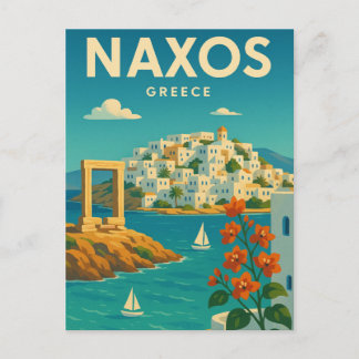 Naxos Griekenland Vibrant Briefkaart