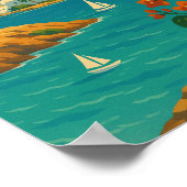 Naxos Griekenland Vibrant Poster (Hoek)