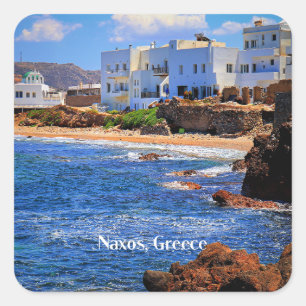 Naxos, Griekenland Vierkante Sticker