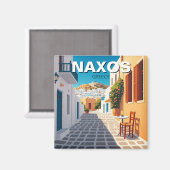 Naxos Griekse eilanden reizen Magneet (Voorkant / Achterkant)