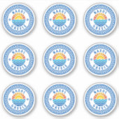 Naxos Island, Greece Multiple Pack Sticker (Voorkant)