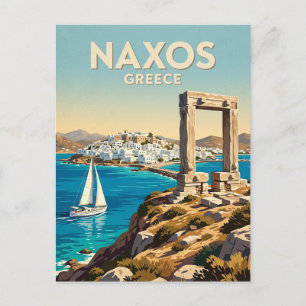 Naxos Portara Griekenland Briefkaart