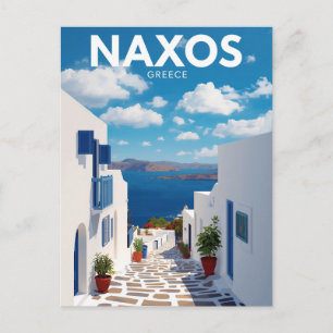 Naxos Portara Tempel van Apollo Briefkaart