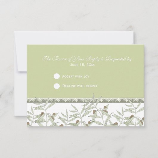 Naxos-reactiekaart RSVP Kaartje (Voorkant)