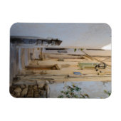 Naxos Street Greek Island Hopping Magnet Magneet (Horizontaal)