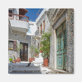 Naxos Village Cat Magnet (Voorkant)