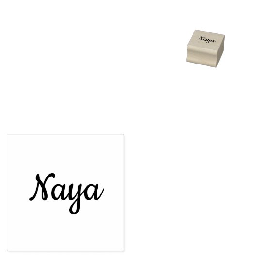 "Naya" naamstempel Rubberstempel (Gestempeld)