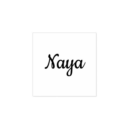 "Naya" naamstempel Rubberstempel (Afrduk)