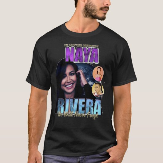 Naya Rivera Rest in Peace RIP Memorial gift Classi T-shirt (Voorkant)