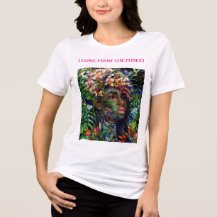“Nayari” - Jungle Mirage - Vrouwen in Amazonia Tri-Blend Shirt