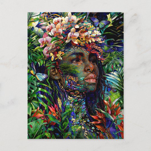 “Nayari” - Jungle Mirage - Women In Amazonia   Briefkaart (Voorkant)