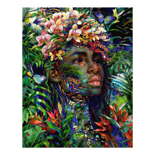 "Nayari" - Oerwoud Mirage - Vrouwen in het Amazone Foto Afdruk