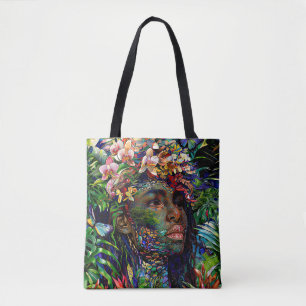 "Nayari" - Oerwoud Mirage - Vrouwen in het Amazone Tote Bag
