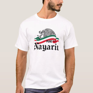 Nayarit Mexico: Vlag Puro Nayarit Eagle T-shirt