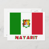 Nayarit Unofficiale vlag Briefkaart (Voorkant / Achterkant)