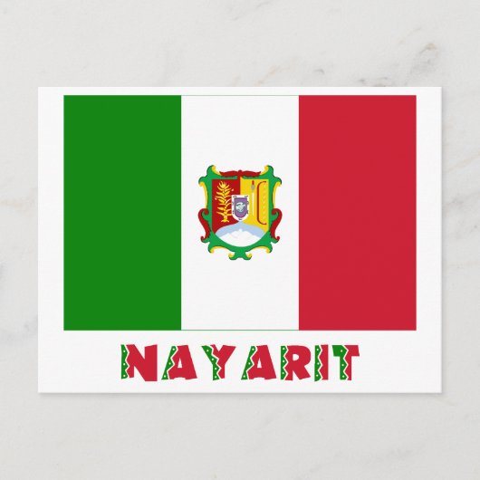 Nayarit Unofficiale vlag Briefkaart (Voorkant)