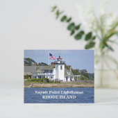 Nayatt Point Lighthouse, Rhode Island Briefkaart (Staand voorkant)