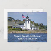 Nayatt Point Lighthouse, Rhode Island Briefkaart (Voorkant / Achterkant)