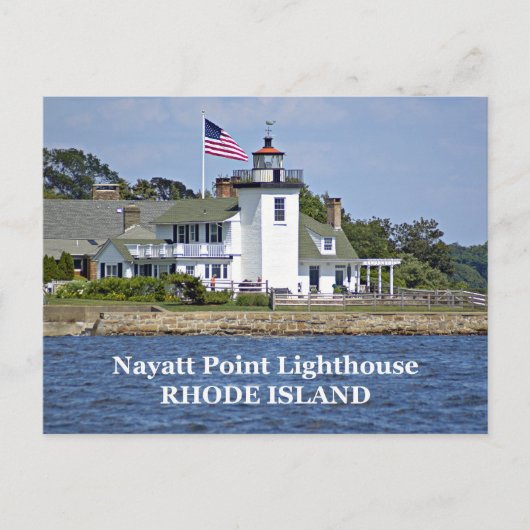 Nayatt Point Lighthouse, Rhode Island Briefkaart (Voorkant)