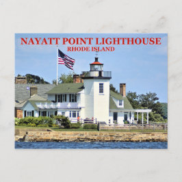 Nayatt Point Lighthouse, Rhode Island Briefkaart