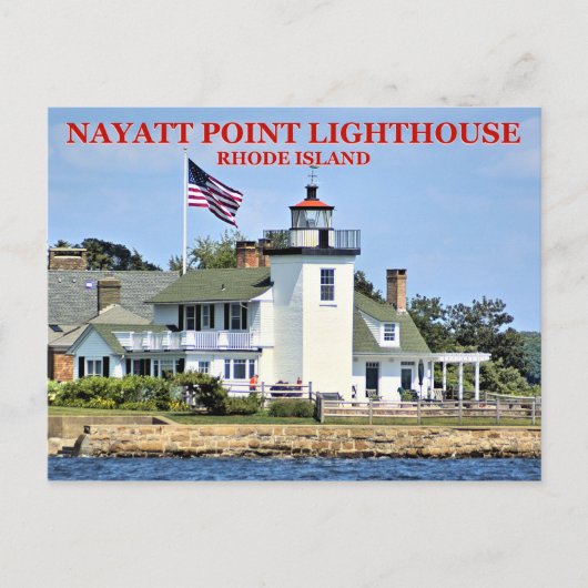 Nayatt Point Lighthouse, Rhode Island Briefkaart (Voorkant)