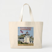Nayatt Point Lighthouse, Rhode Island Canvas tas (Voorkant)
