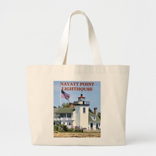 Nayatt Point Lighthouse, Rhode Island Canvas tas (Voorkant)