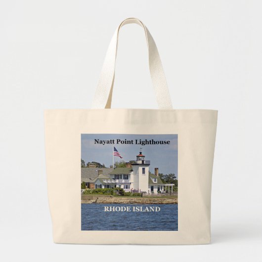 Nayatt Point Lighthouse, Rhode Island Canvas tas (Voorkant)