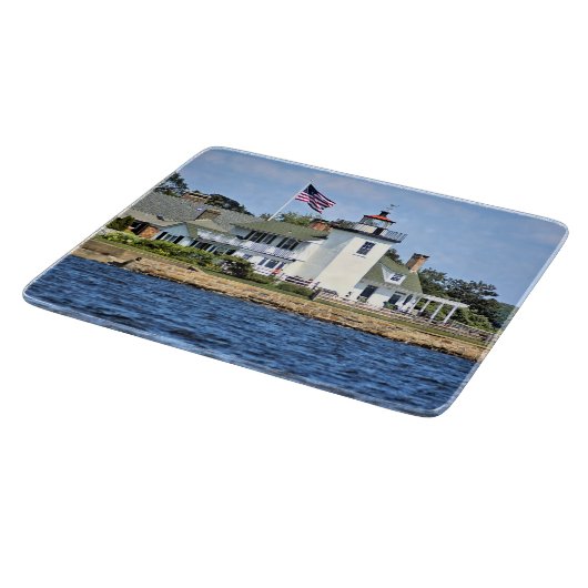 Nayatt Point Lighthouse Rhode Island Cutting Board Snijplank (Hoek)
