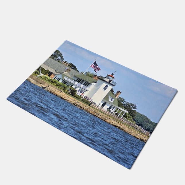 Nayatt Point Lighthouse, Rhode Island Door Mat (Schuin)