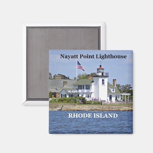 Nayatt Point Lighthouse, Rhode Island Magnet (Voorkant / Achterkant)