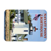 Nayatt Point Lighthouse, Rhode Island Magnet Magneet (Horizontaal)